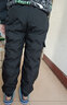 雅鹿儿童羽绒裤男童女童宝宝外穿加厚保暖洋气工装冬季中大童小童裤子 黑色 160 实拍图