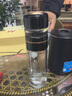 宜加美（YIJIAMEI） 茶水分离杯双层玻璃杯男女玻璃水杯车载办公商务泡茶杯 882#  黑色 500ml 实拍图