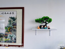 佳第（JUDEET）家里的装饰品摆件仿真迎客松客盆景办公室摆件新中式绿植厅玄关装 黑瓷+迎客松+四不小和尚 实拍图