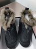 莱然雪地靴牛皮女靴子厚底加绒毛毛靴东北棉靴百搭短靴2025冬季新款潮 黑色 38 实拍图