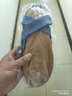 京靠 四季款家用亚麻拖鞋男女通用居家情侣室内地板防滑家居秋天棉麻凉拖鞋舒适耐磨手工编织凉拖 交叉深蓝 28=(42-43) 实拍图
