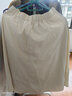 茵曼（INMAN）半身裙2025夏女装新款松紧高腰A字小个子中长白半裙子 浅卡其 S 实拍图