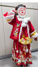 九能女童汉服秋冬款国风2025新古装儿童马面裙加绒加厚拜年服演出套装 红色加绒三件套送白带毛领+包 偏小 150 cm 实拍图