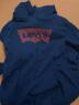 Levi's【情侣同款】李维斯2024春夏连帽卫衣oversize落肩LOGO印花 藏蓝色0007 L 实拍图