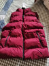啄木鸟（TUCANO）羽绒棉马甲男秋冬季新款加厚男士宽松无袖坎肩背心羽保暖绒服男装 MJ007红色 XL 约115-130斤 实拍图