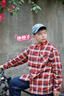 巴拉巴拉童装男童衬衫长袖中大童格子印花衬衣秋冬加绒上衣潮 红黑色调00469 165cm 实拍图