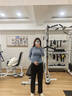 简拉熊瑜伽服女套装健身服跑步运动春夏套装普拉提训练外套收腰速干服 蓝色套装L码【110-130斤】 实拍图