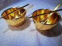 皇铜匠纯黄铜纯紫铜筷子白癜风补铜餐具铜勺子饭勺铜汤勺铜碗铜筷铜水杯 中号锤纹紫铜碗套装 实拍图