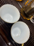 久堂 珐琅彩白瓷功夫茶杯主人杯个人杯家用陶瓷品茗杯单杯礼盒装 珐琅彩-直口杯（六个礼盒装） 实拍图
