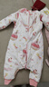 十月结晶婴儿睡袋厚夹棉睡袋婴幼儿纯棉防惊跳防踢被智能感温条 粉色100码 实拍图