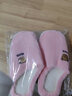 安尚芬棉拖鞋女士外穿秋冬季新款居家卡通保暖加绒半包跟情侣地板拖鞋男 粉色【小熊】 38-39 适合37-38 实拍图