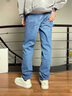 Calvin KleinJeans四季款男士休闲通勤简约ck合体版微弹洗水牛仔裤J325694 1AA-牛仔浅蓝 31 实拍图