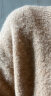 无印良品 MUJI 女式 含牦牛绒骆驼绒圆领毛衣 长袖针织衫秋 冬季 米色 M-L 165/88A 实拍图