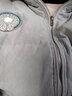茵曼（INMAN）鸭绒九江羽绒服冬女装新款休闲立领落肩宽松外套大衣上衣 浅灰绿 XL 实拍图