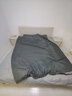 南极人（Nanjiren）被子褥子套装一整套学生宿舍六件套被褥全套单人双人八件套 深灰+银灰 【被子套装 一站购齐】 双人 床单款 被芯2.0*2.3m 8斤 七件套 实拍图