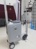 Airwheel爱尔威电动行李箱可骑行登机箱代步20英寸旅行箱智能儿童箱可坐 20英寸豪华遥控版-银 实拍图