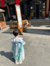 罗蒙女童汉服新中式夏季款儿童明制中国风连衣裙演出服 蓝白襦裙 110 实拍图