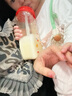 M&M吸管杯儿童喝奶杯防漏吸管奶瓶1-3岁进口PPSU耐摔弧形学饮奶瓶 森林款 240ml 实拍图