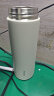 名创优品（MINISO）保温杯304不锈钢水杯男女大容量带茶滤泡茶杯子400ml优雅白 实拍图