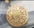 金至尊黄金吊坠八宝罗盘大版古法999足金挂坠配黑绳项链计价 7.39克  实拍图
