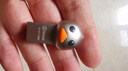 毕亚兹 16GB USB3.2高速 迷你卡通u盘可爱 个性创意学生礼物手机电脑两用金属优盘 UP-21-银 实拍图