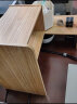 赛杉桌上书架桌面置物架办公收纳架书桌学习桌多层小层架分层架子 黄杉木色可伸缩40-70CM 实拍图