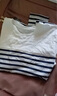 佐丹奴T恤女纯棉条纹海军风海魂衫开叉下摆圆领长袖t恤女13322802 实拍图