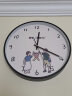 BBA 挂钟温馨客厅餐厅时钟创意家用挂表儿童房钟表 12英寸一家三口 实拍图