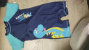佑游儿童泳裤男童中大童泡温泉平角游泳馆速干泳装三件套52006蓝色2XL 实拍图
