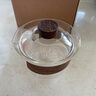 然也（RAE）玻璃盖碗耐热泡茶杯子单个高档防烫茶具三才茶碗白色250mlC-02 实拍图