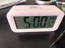 科士德（K KESHIDE）闹钟学生电子钟高中生床头静音智能儿童男女孩闹铃桌面时钟大音量 粉色【升级触摸款*大屏显示】 实拍图