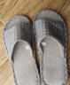 果洛菲 GUOLUOFEI 日式亚麻拖鞋女居家室内四季家用棉麻厚底男士凉拖鞋 米色 43-44 晒单实拍图
