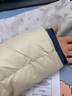 鸭鸭新国标羽绒服女短款秋冬新款面包服休闲百搭简约连帽外套KL 米色 S 实拍图