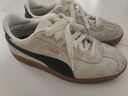 彪马（PUMA）德训鞋|复古薄底T头鞋男女款冬季低帮板鞋CLUB381111 米白色-黑色-金色-08 37 实拍图