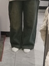 棉致薄款显瘦高腰复古直筒阔腿牛仔裤女夏季新款垂感宽松休闲裤子女 067-2水泥灰【加绒高品质36.5】 L 100-115斤 实拍图