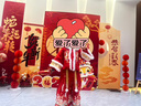 安妮优儿汉服女童拜年服加厚冬季新年儿童国风唐装喜庆年服 红色 120 实拍图
