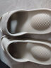 小白丫软底夏浴室拖鞋女按摩抗菌舒适防滑日式简约家居情侣洗澡凉拖鞋Y8 Y1浅灰色41-42适合40-41的脚码 实拍图