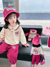 G.DUCKKIDS童装女童春装套装儿童服装小童春装运动卫衣两件套1-3女宝宝衣服 粉红色草莓熊【春秋款】 110 尺码4~5岁【100-110cm】 实拍图