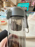 诺百纷5系一键弹盖磁弹泡茶杯Tritan材质茶水分离杯运动塑料水杯 深灰- 800ml 晒单实拍图