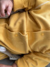 童泰秋冬1-18个月婴幼儿衣服宝宝德绒家居保暖圆领对开连体哈衣 黄色 80cm 实拍图