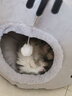 珑小宠猫窝冬天四季通用封闭式猫屋别墅狗窝小型犬加厚猫狗窝猫床猫舍 卡通猫头窝灰色【M号] 实拍图