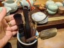 不拙茶道六君子套装功夫茶具配件茶夹子茶勺茶艺摆件茶具配件三件套 6-福运文泽茶道+黑檀木杯垫组 实拍图
