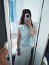 蔓尔依连衣裙夏季女装2025新款韩版时尚气质衬衫半身裙减龄通勤套装裙子 上衣+裙子（配腰带） M 实拍图