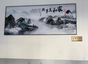 2025新款家和万事兴客厅装饰画沙发背景墙壁画字画山水画大气挂画 家和万事兴客厅挂画 油画布140*60CM+黑框 实拍图
