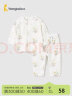 童泰（TONGTAI）婴儿内衣套装莫代尔棉夏季薄款男女宝满月衣服儿童居家服睡衣 绿色 90cm 晒单实拍图