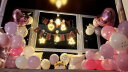 南极故事led皮线吸盘灯圣诞节氛围室内装饰场景布置创意挂件小彩灯灯串 爱心 4.5V 暖白 实拍图