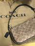 蔻驰（COACH）【官方授权店】coach女包Nolita腋下包斜挎麻将包送女友节日礼物 CW426IMQRX卡其色配黑色 实拍图