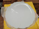 造器（ZEROKY CLAN） 西餐牛排餐盘家用大平盘水果盘陶瓷高级感白色蛋糕碟子餐具菜盘 12英寸花形平盘 实拍图
