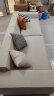沐眠京东居家优选豆腐块沙发客厅小户型免洗绒布直排沙发AZ-2201 大四 实拍图