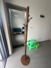 镜月斋实木衣帽架落地卧室衣家用室内立式置衣架结实耐用简易客厅挂衣架 【主干加粗45mm圆盘款】胡桃色 实拍图